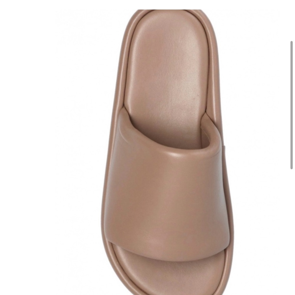 NIB Balenciaga Rise Platform Sandals Slides sz 39 leather $695 color is beige - Picture 8 of 8